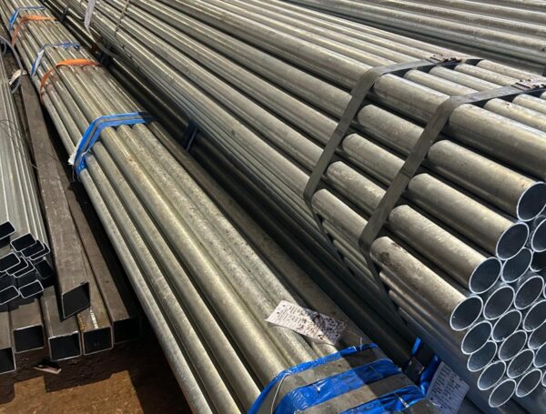 Cutting of galvanized round pipe