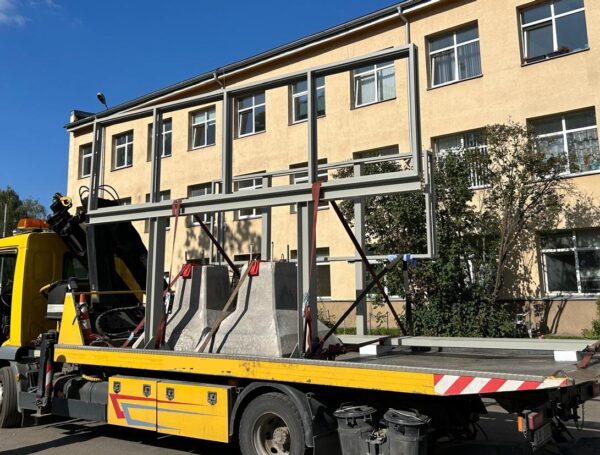 Production of steel outdoor advertising billboards