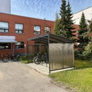 Steel bike rack frame