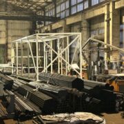 Welded steel frame for lightweight structures
