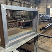 Welded steel structure made of UPN 200 profiles