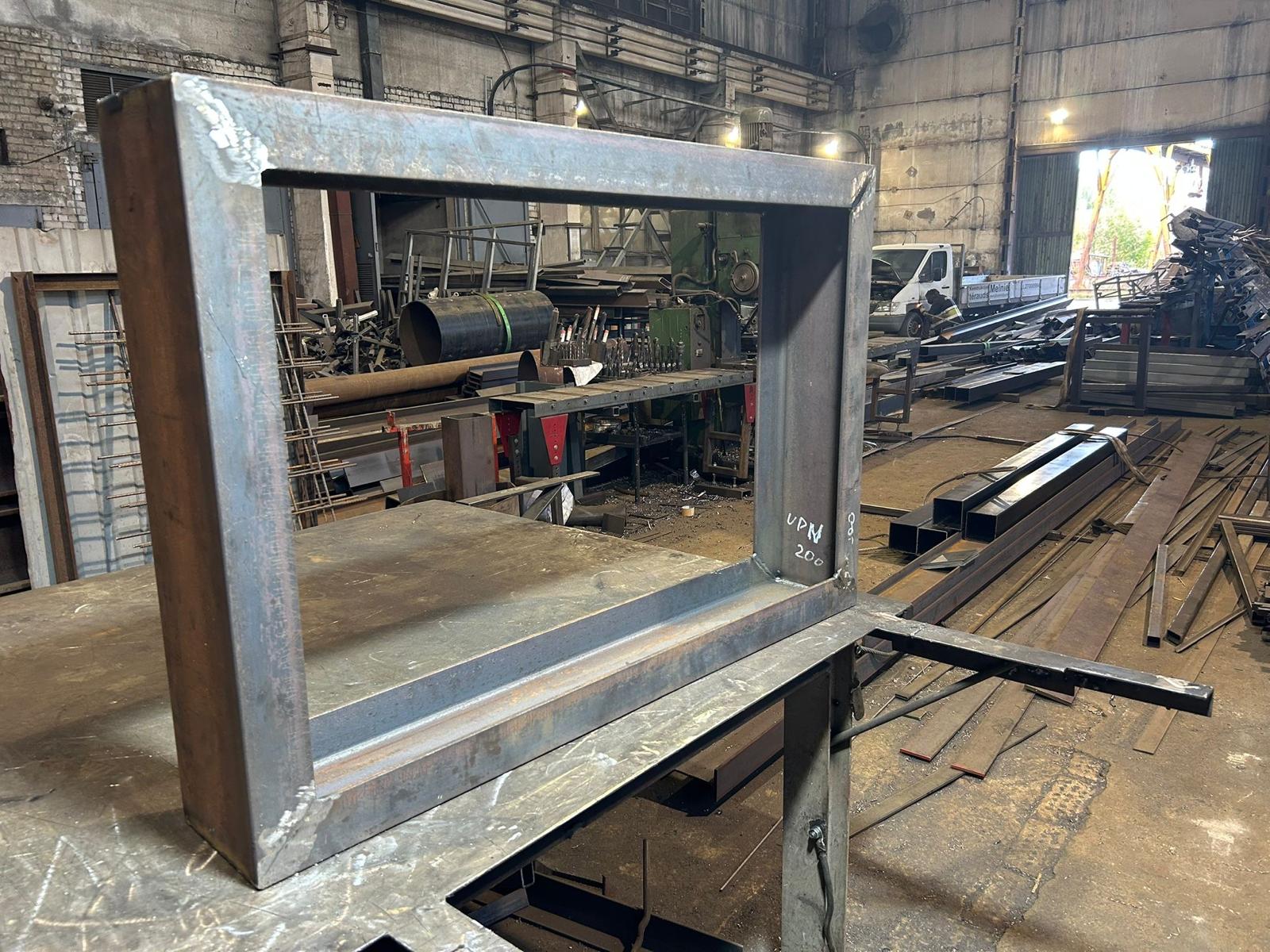 Tērauda rāmis no UPN 200 – Izgatavošana